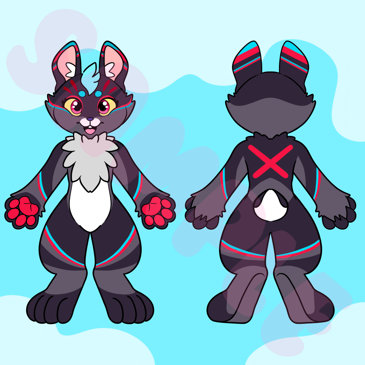 (KEMONO) Bunny Character Sheet Template
