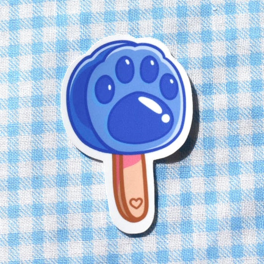 Blue Pawsicle Sticker