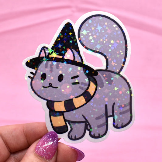 House Kitty Holographic Sticker