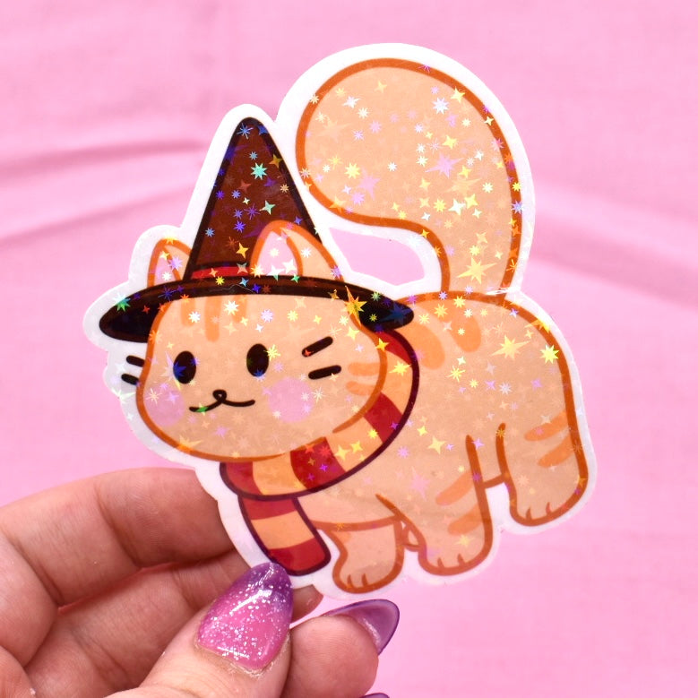 House Kitty Holographic Sticker