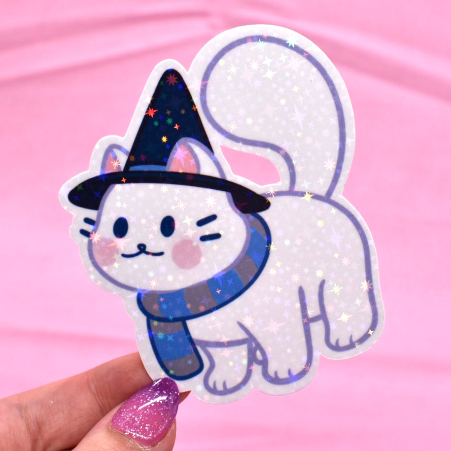 House Kitty Holographic Sticker