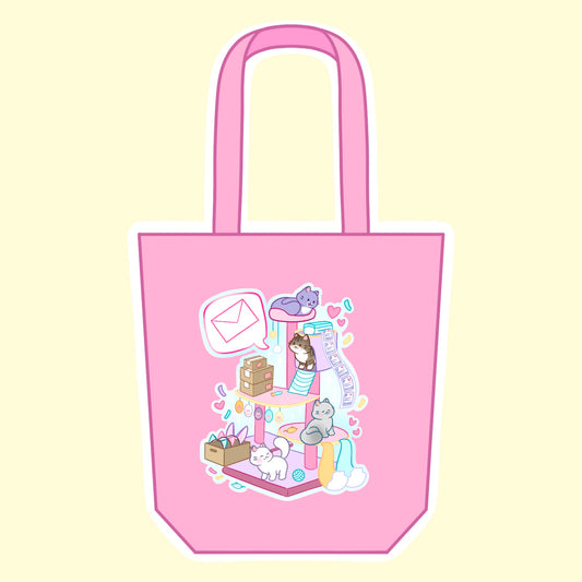 Warehouse Kitty Tote Bag