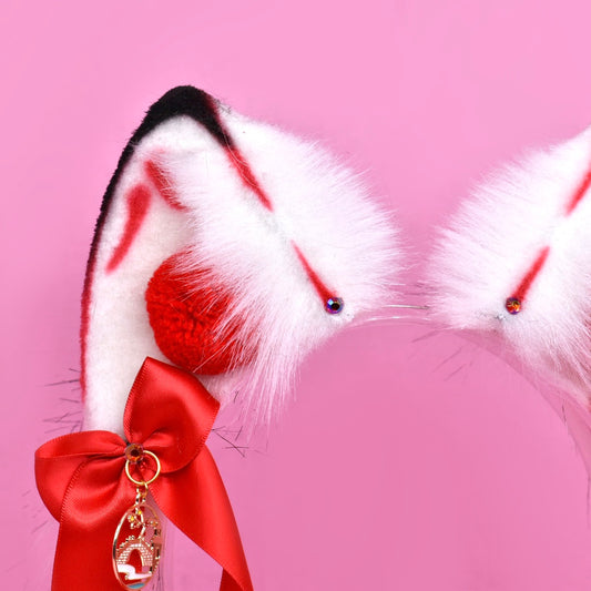 Red Kitsune Fox Ears