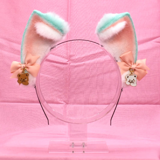 Mint Bear Kitten Ears