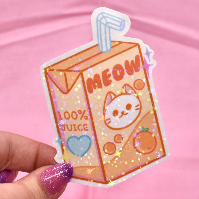 Milk & Juice Boxes Holographic Sticker