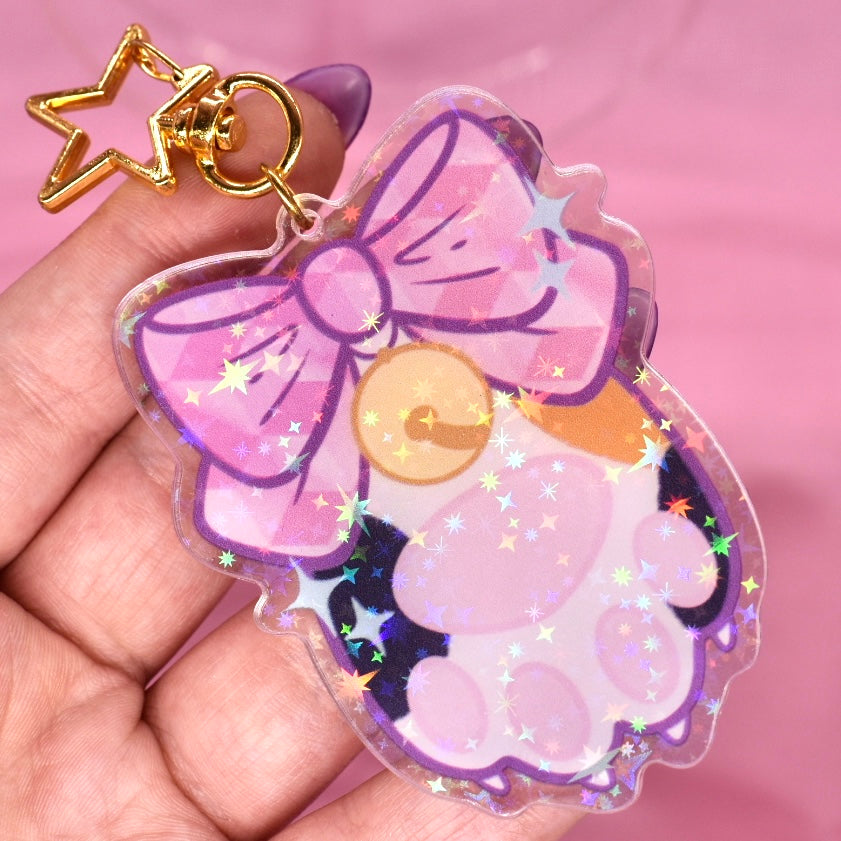 Acrylic Holographic Paw Keychain NEW