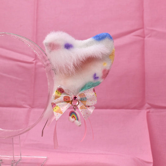 Pastel Rainbow Spot Cow Ears