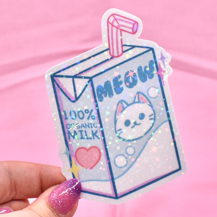 Milk & Juice Boxes Holographic Sticker