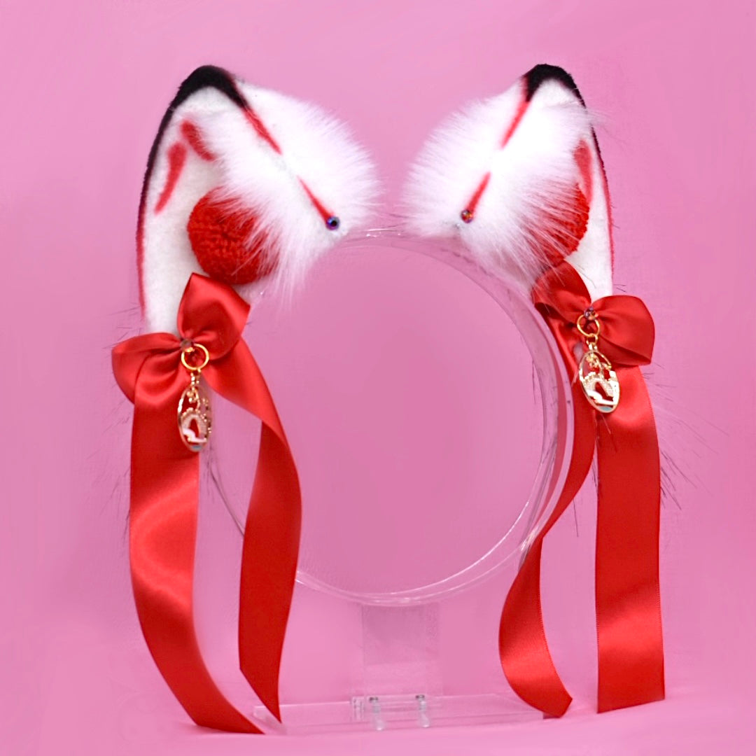 Red Kitsune Fox Ears