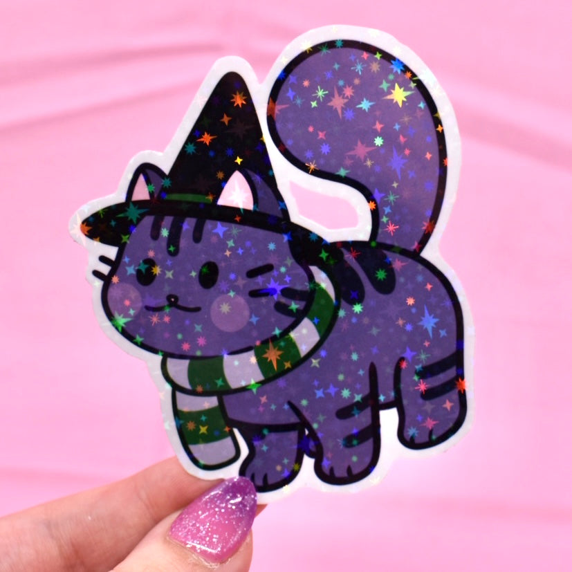 House Kitty Holographic Sticker