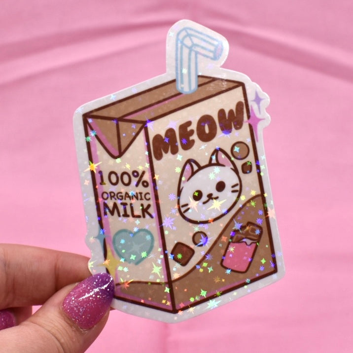 Milk & Juice Boxes Holographic Sticker