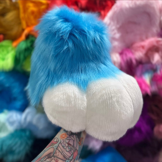 Electric Blue Plantigrade Feet Paws