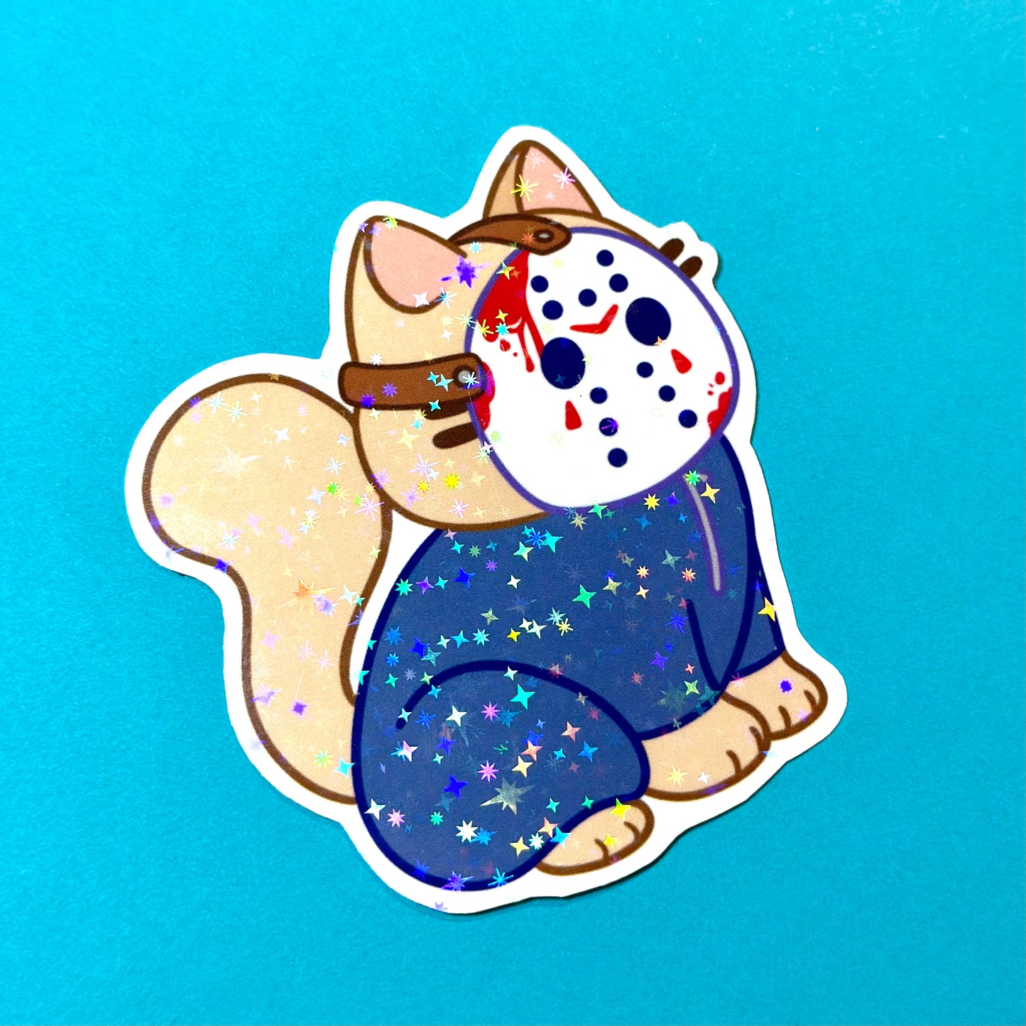 Reg Jason Kitty Holographic Sticker