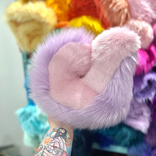 Lilac & Baby Pink Mini Curl Tail