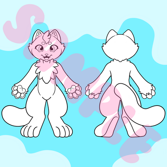(KEMONO) Cat Character Sheet Template