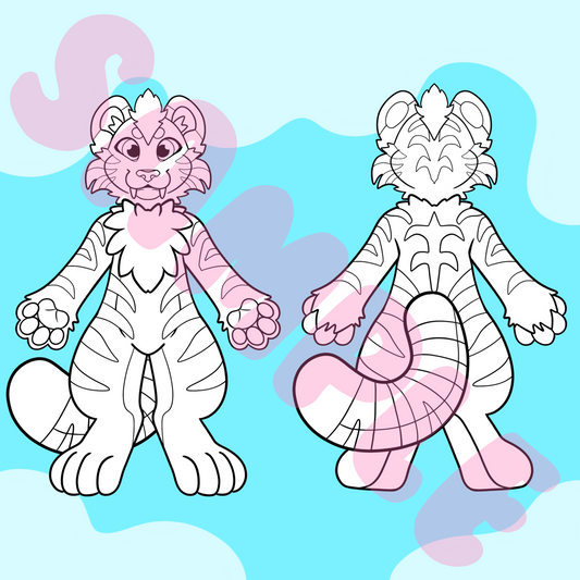 (TOONY) Tiger Character Sheet Template