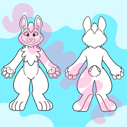 (TOONY) Bunny Character Sheet Template