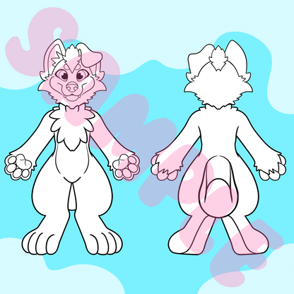 (TOONY) Dog Character Sheet Template