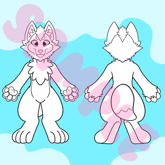 (TOONY) Fox/Wolf Character Sheet Template