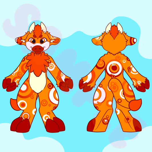 (TOONY) Cow Character Sheet Template