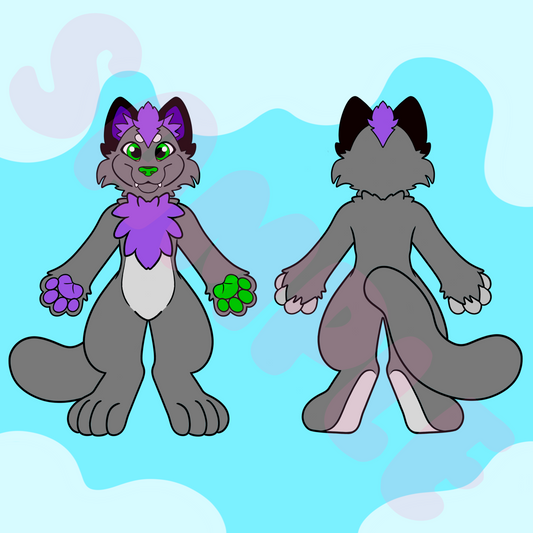 (TOONY) Cat Character Sheet Template