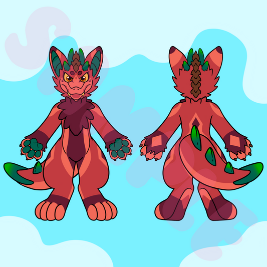 (TOONY) Dragon Character Sheet Template