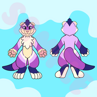 (TOONY) Ferret Character Sheet Template