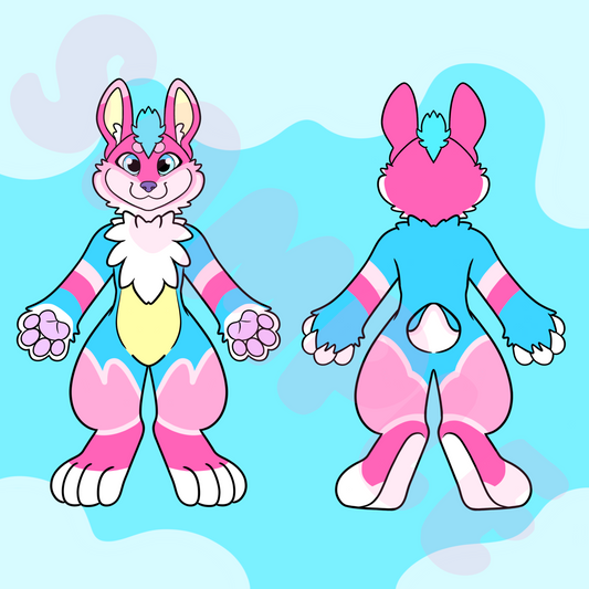 (TOONY) Bunny Character Sheet Template