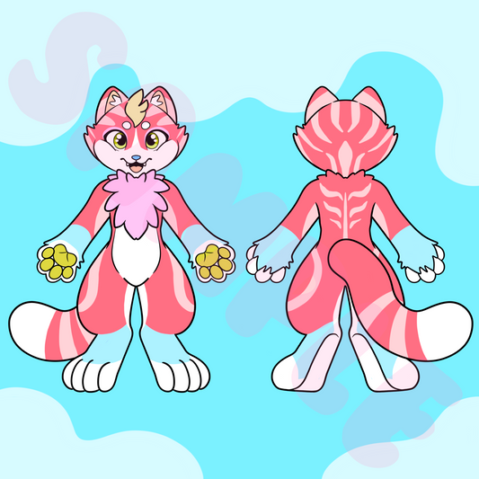 (KEMONO) Cat Character Sheet Template
