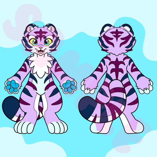 (KEMONO) Tiger Character Sheet Template