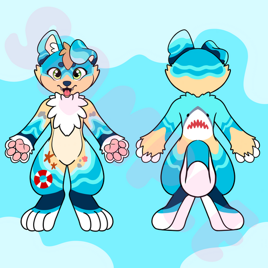(KEMONO) Dog Character Sheet Template