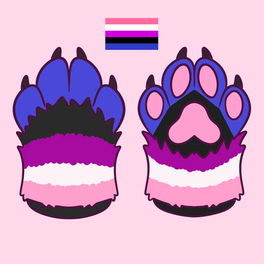 Gender-fluid Hand Paw Gloves