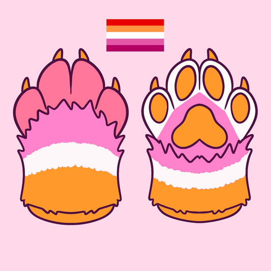 Lesbian Hand Paw Gloves