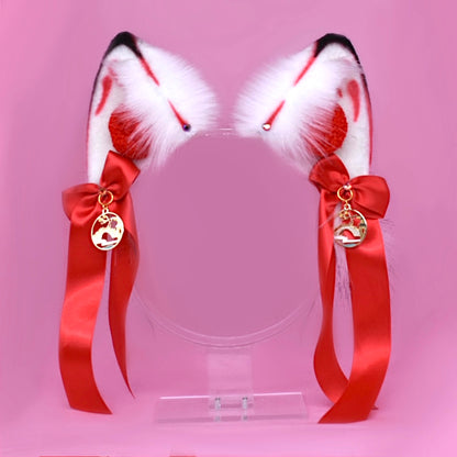 Red Kitsune Fox Ears