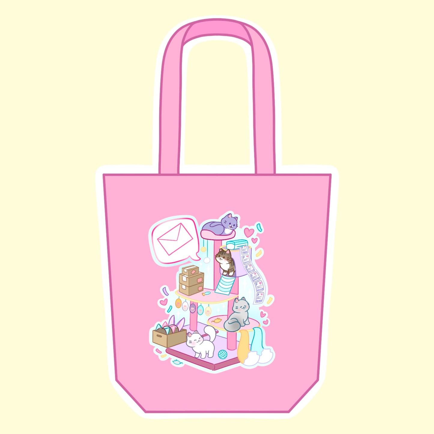 Warehouse Kitty Tote Bag