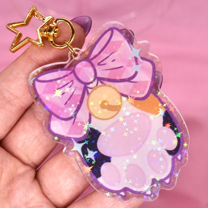 Acrylic Holographic Paw Keychain NEW