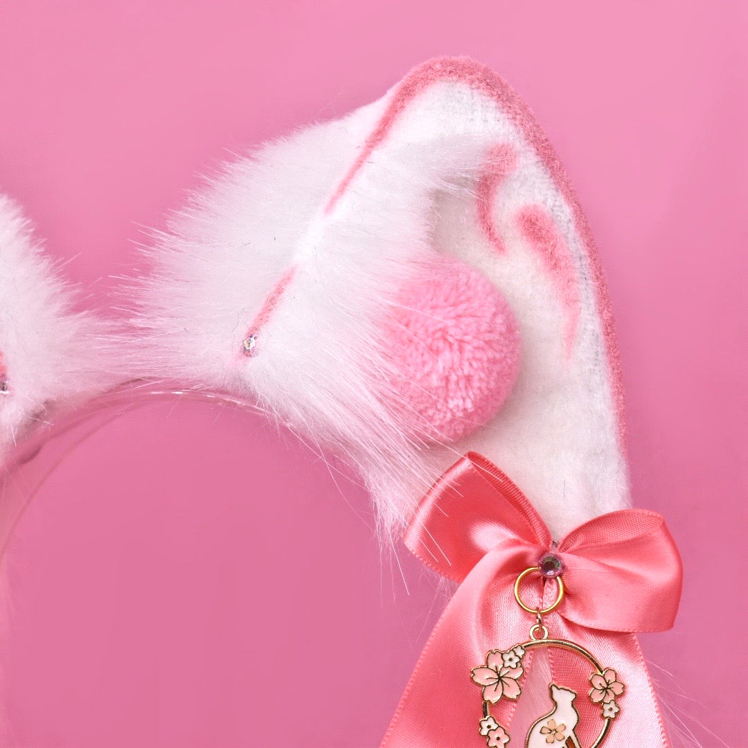 Pink Kitsune Fox Ears